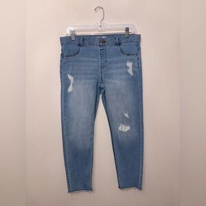 wonder nation Light Blue Distressed Jeggings - Slim Stretch Denim